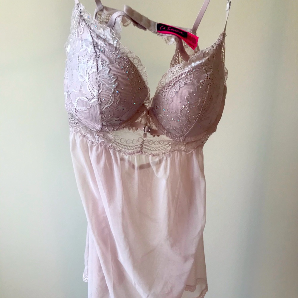 Pink lace chemise (never worn)